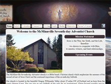 Tablet Screenshot of mcminnvilleadventist.org